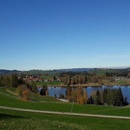Ferienwohnung Panorama im Gästehaus Bergfrieden Bayersoien Exterior foto