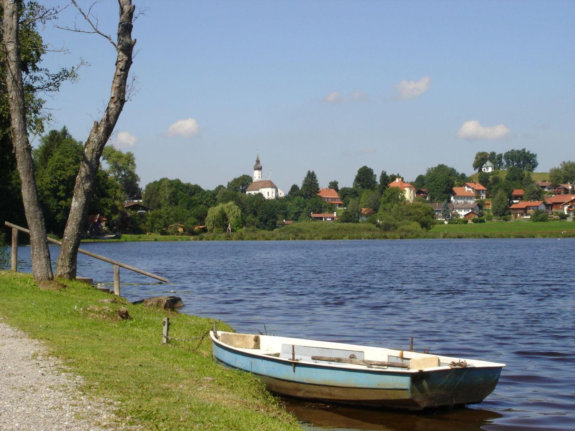 Ferienwohnung Panorama im Gästehaus Bergfrieden Bayersoien Exterior foto