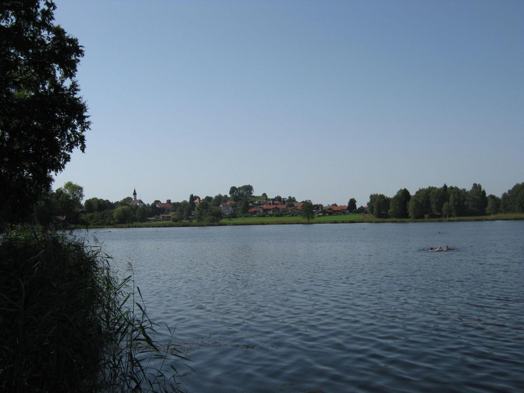 Ferienwohnung Panorama im Gästehaus Bergfrieden Bayersoien Exterior foto