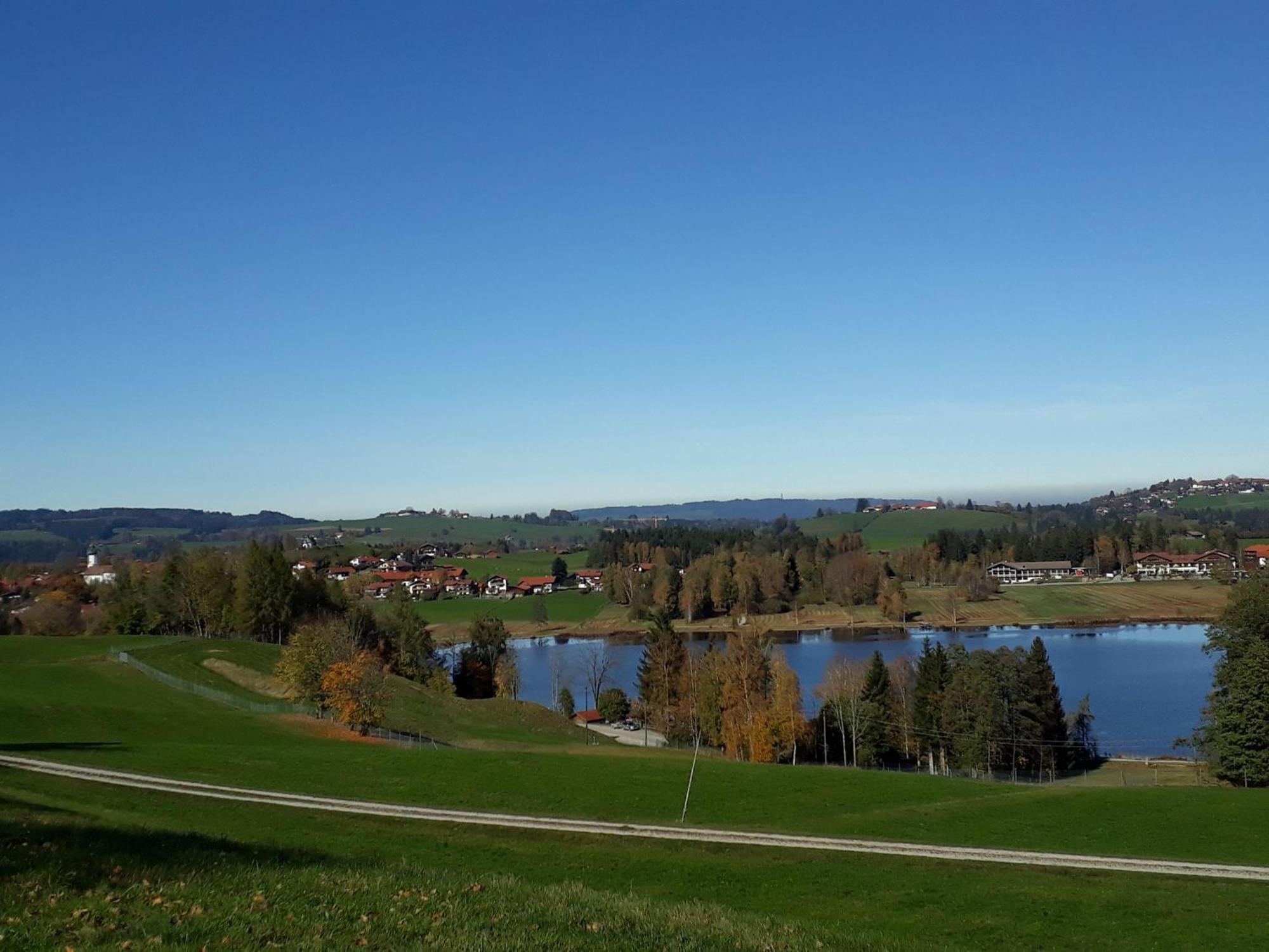 Ferienwohnung Panorama im Gästehaus Bergfrieden Bayersoien Exterior foto