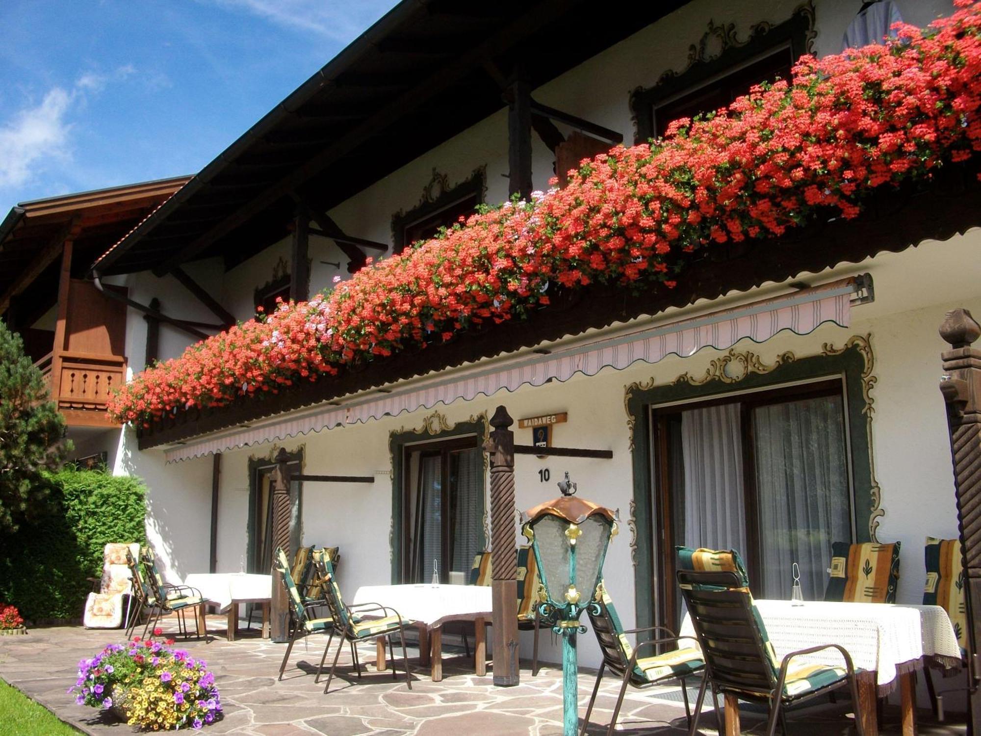 Ferienwohnung Panorama im Gästehaus Bergfrieden Bayersoien Exterior foto