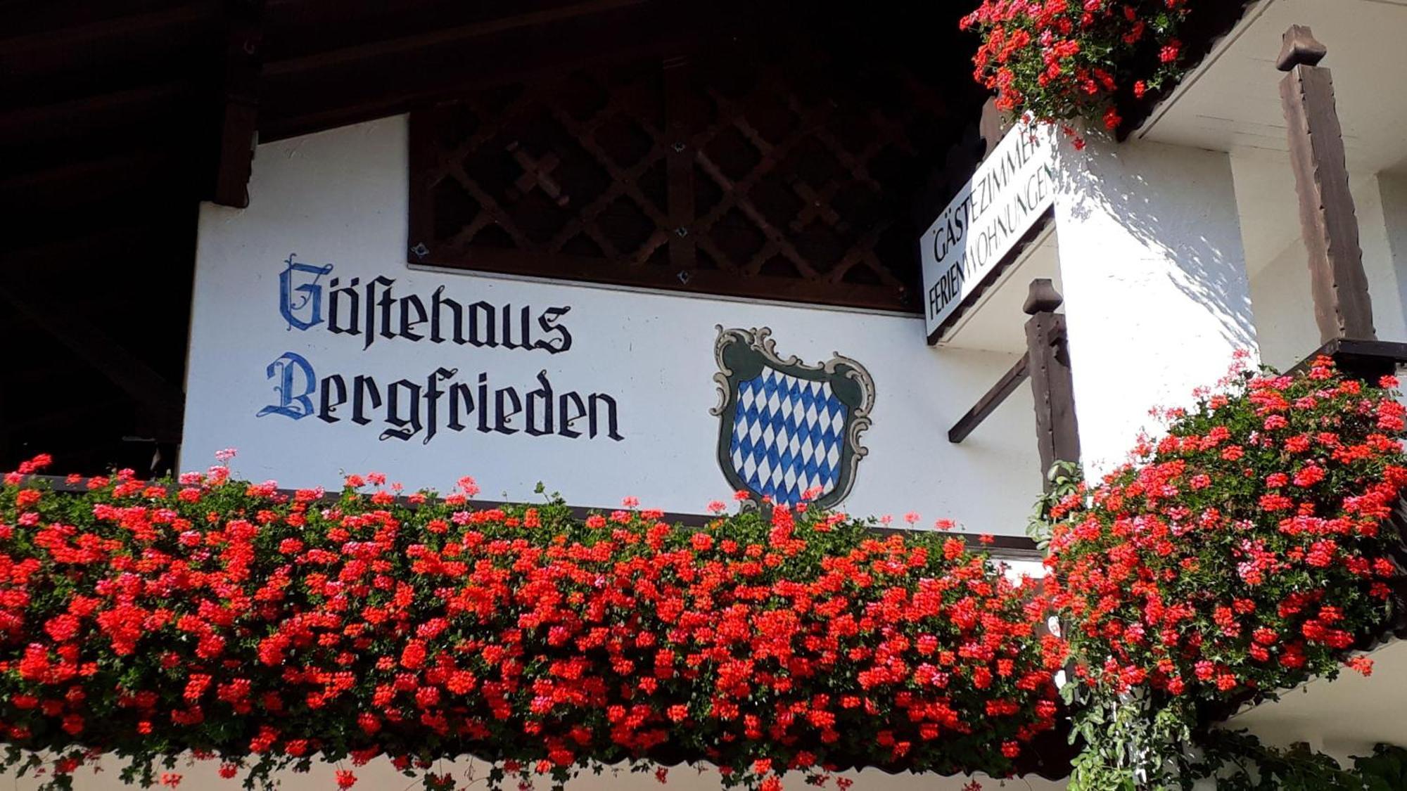 Ferienwohnung Panorama im Gästehaus Bergfrieden Bayersoien Exterior foto
