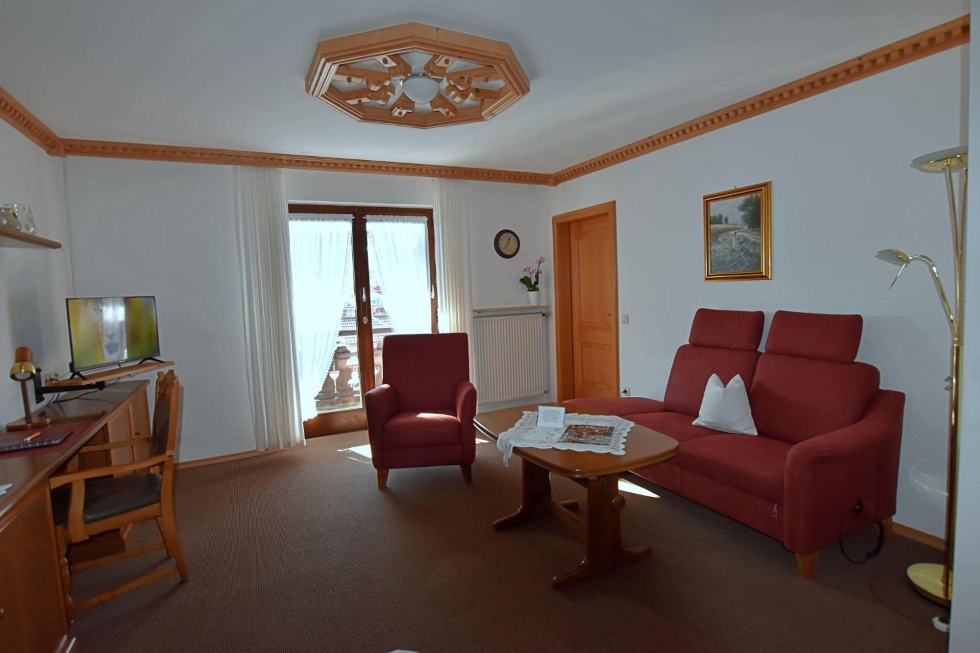 Ferienwohnung Panorama im Gästehaus Bergfrieden Bayersoien Exterior foto